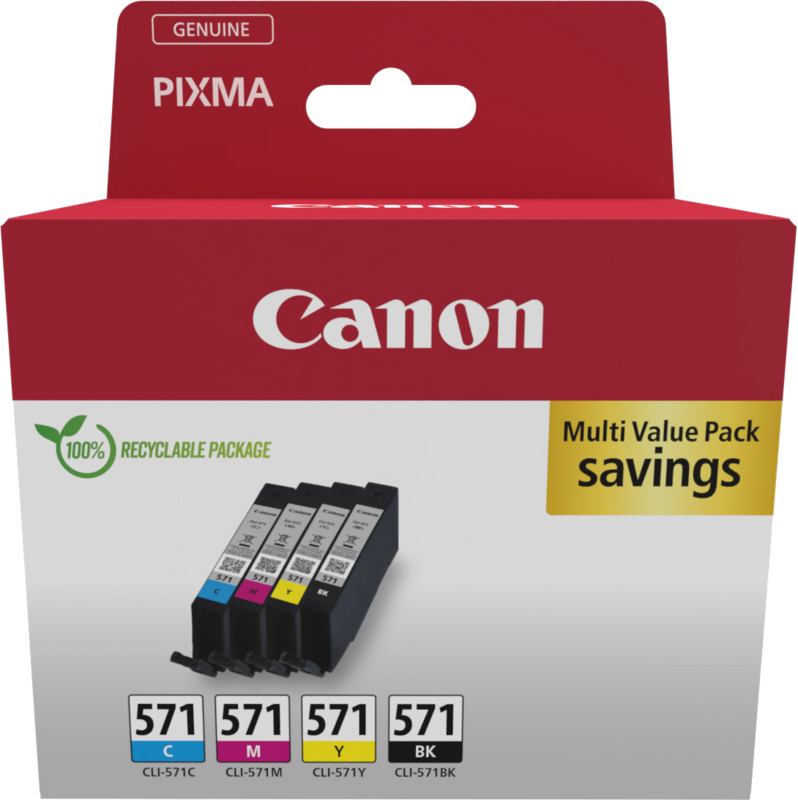 Canon CLI-571 Cartridges Combo Pack