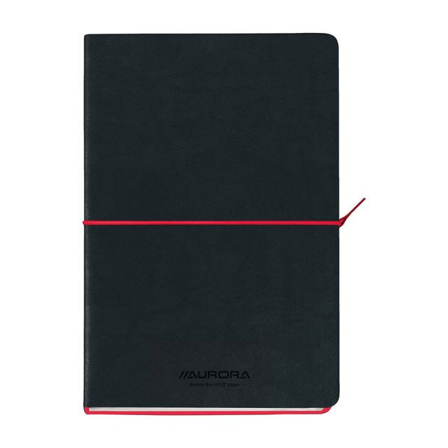 Notitieboek aurora tesoro a5 192blz lijn 80gr rood