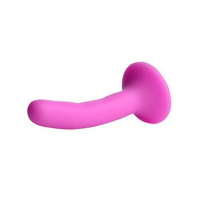 XR Brands Silicone Strap-On Dildo - S - Pink