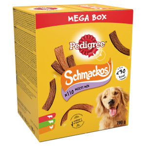 Pedigree Schmackos Multimix vleesstrips hondensnacks 2 x 20 stuks