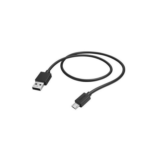 Hama USB-Kabel, USB-A naar Micro-USB, 1 m Oplader Zwart