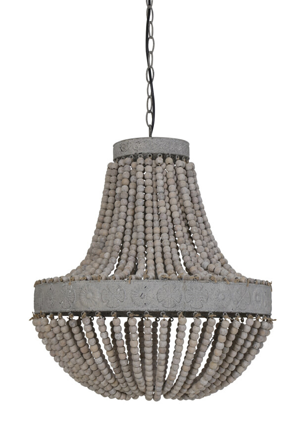 Light & Living Hanglamp 'Luna' 51cm, kleur oud wit