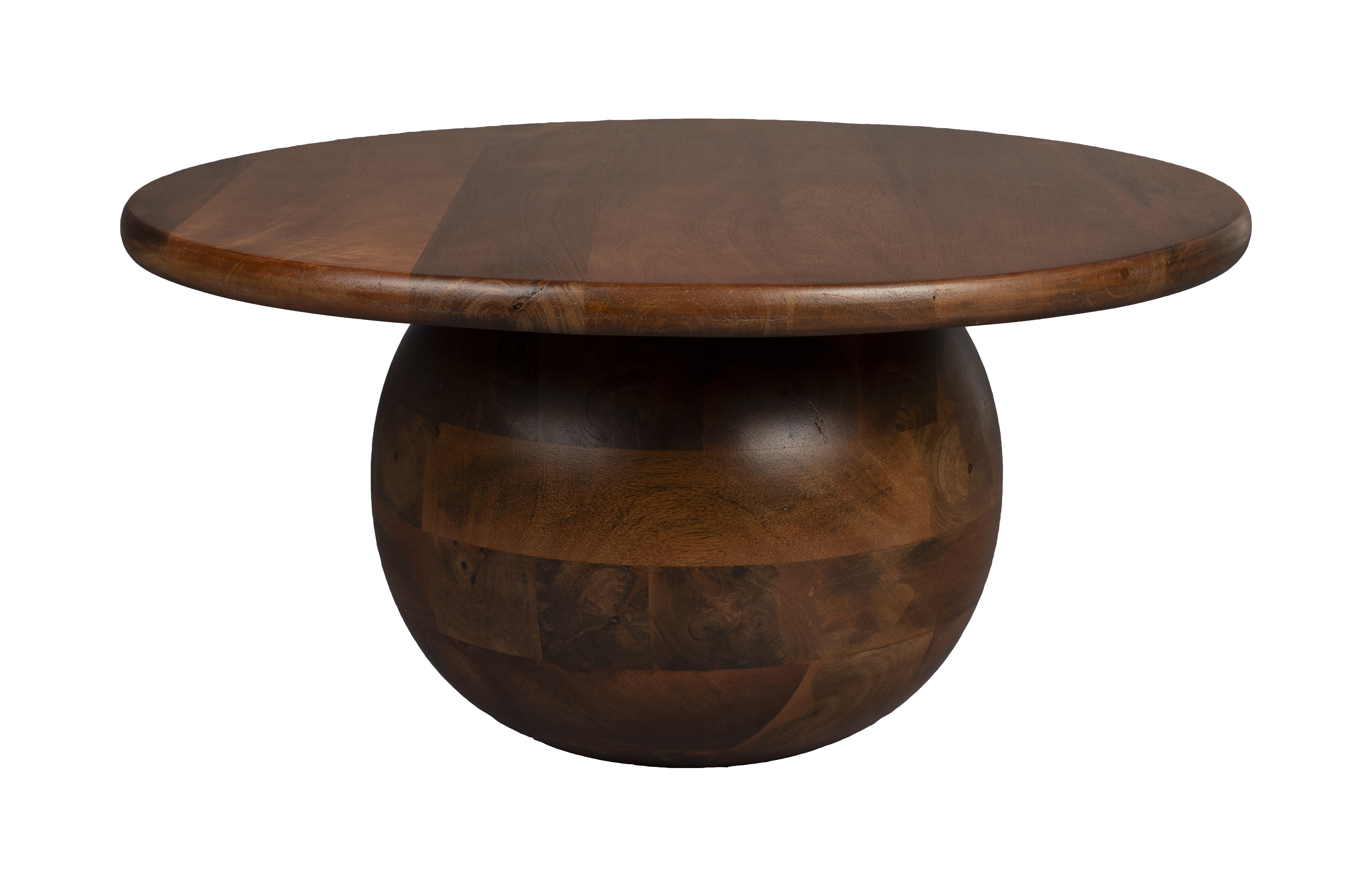 Dutchbone Ronde Salontafel Oblivian Mangohout, 70cm - Bruin