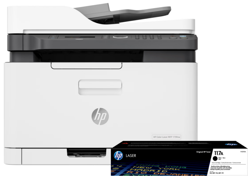 HP Color Laser MFP 179fnw + 1 extra zwarte toner