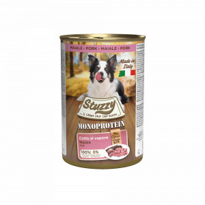 Stuzzy Monoprotein varken natvoer hond 400 g. 1 tray (6 x 400 g)