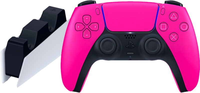 Sony PlayStation 5 DualSense draadloze controller Nova Pink + oplaadstation