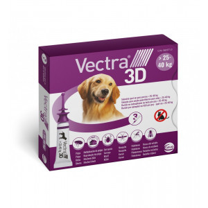 Vectra 3D L Spot-on hond 25 - 40 kg (3 pipetten) 3 x 3 pipetten