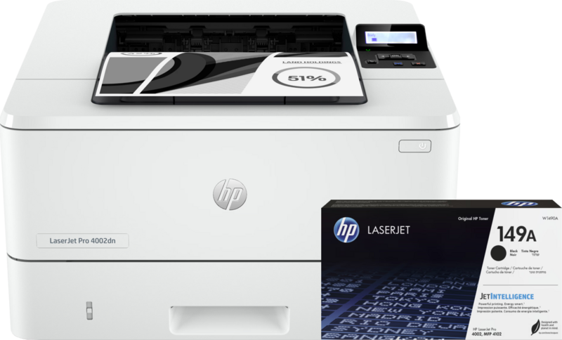 HP LaserJet Pro MFP 4002dn + 1 extra zwarte toner