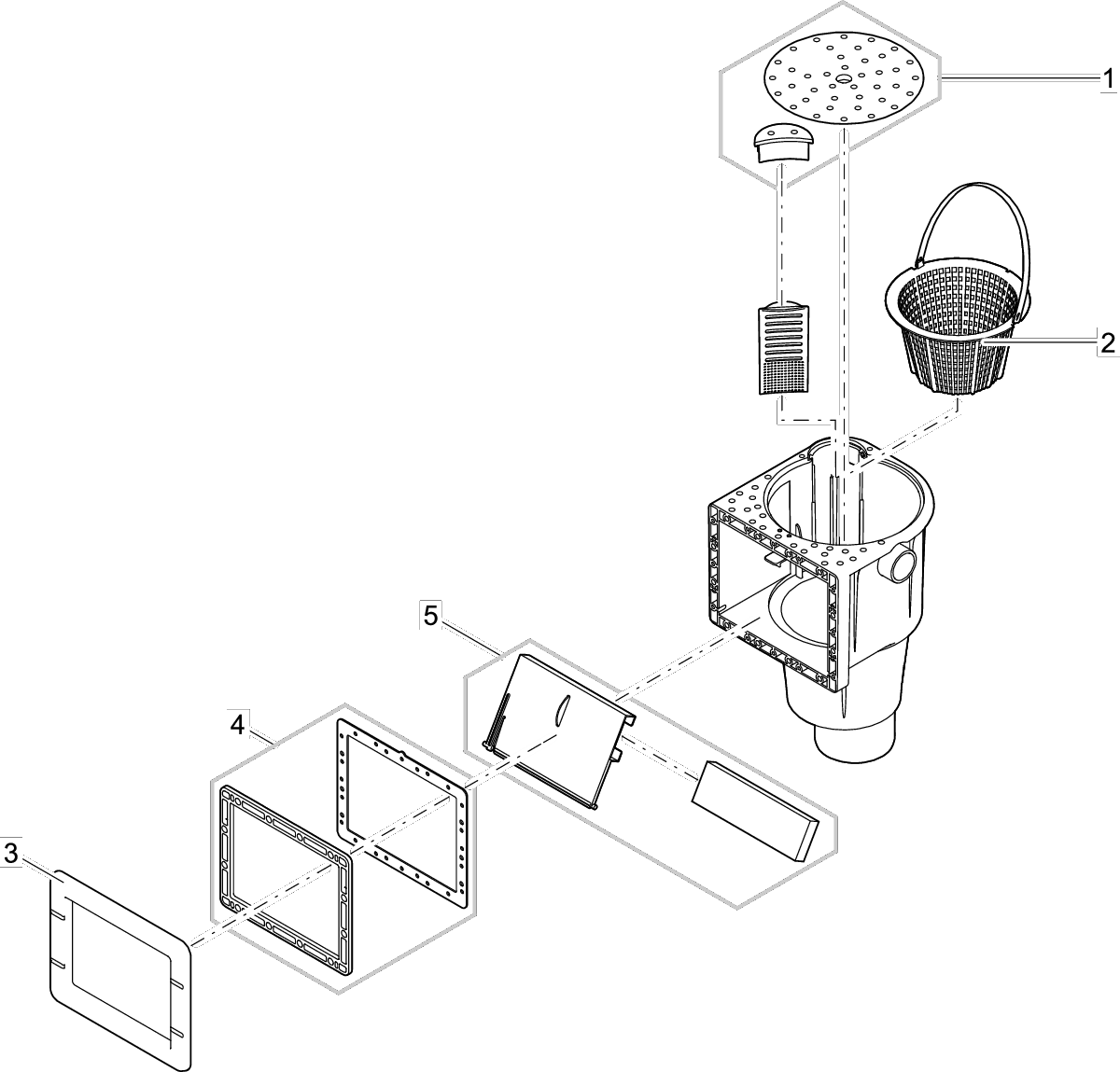 Oase ProfiSkim Wall Vervangend Afdekframe Set - Simpel Installatieproces & Perfecte Pasvorm