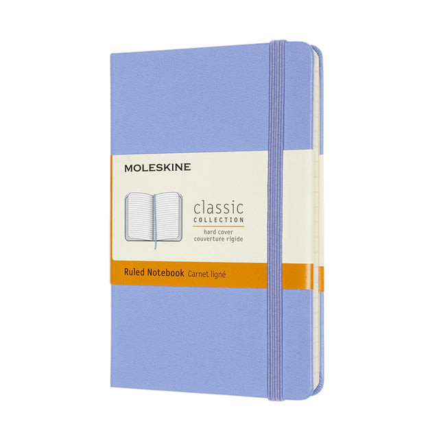 Notitieboek moleskine pocket 90x140 ln hc hydr bl