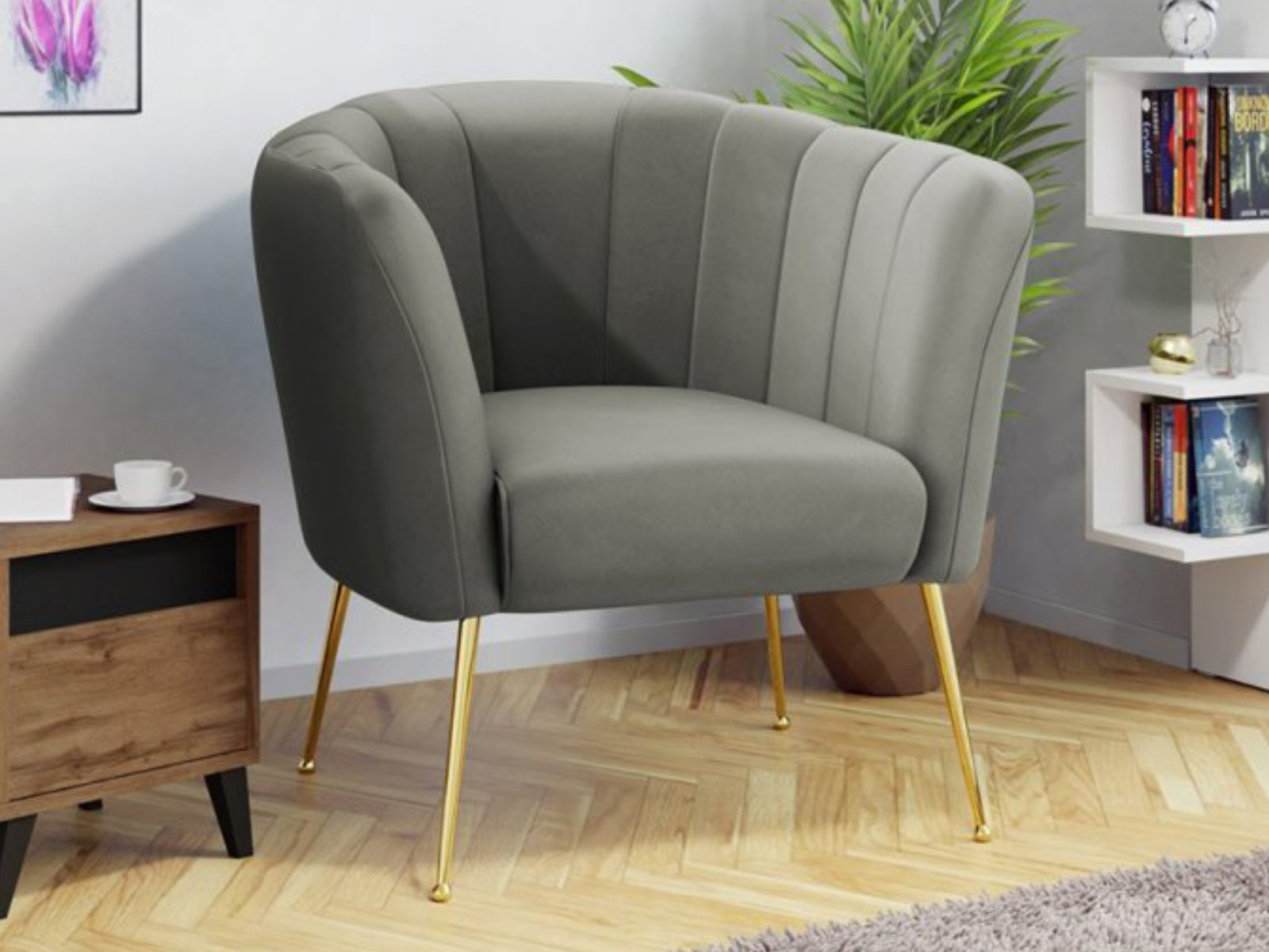 Fauteuil GILARDI grijs