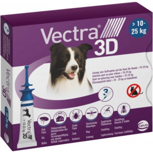 Vectra 3D M Spot-on hond 10 - 25 kg (3 pipetten) 3 x 3 pipetten