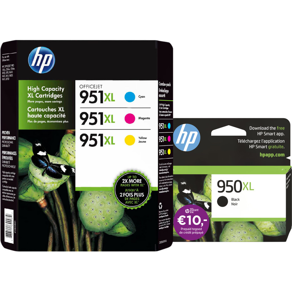 HP 951XL Cartridges Zwart/Kleur Combo Pack