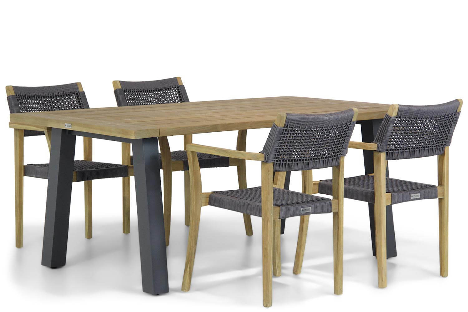 Lifestyle Dallas/Glasgow 180 cm dining tuinset 5-delig