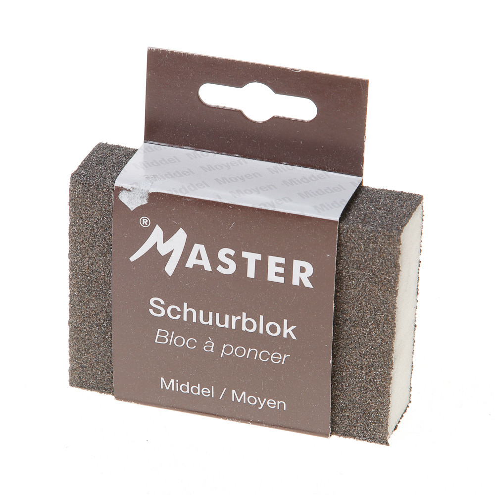 Master schuurblokje middel