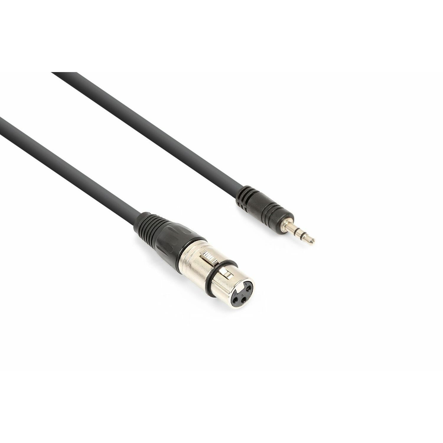 Vonyx audiokabel XLR (v) naar 3.5mm stereo jack - 0.5 meter