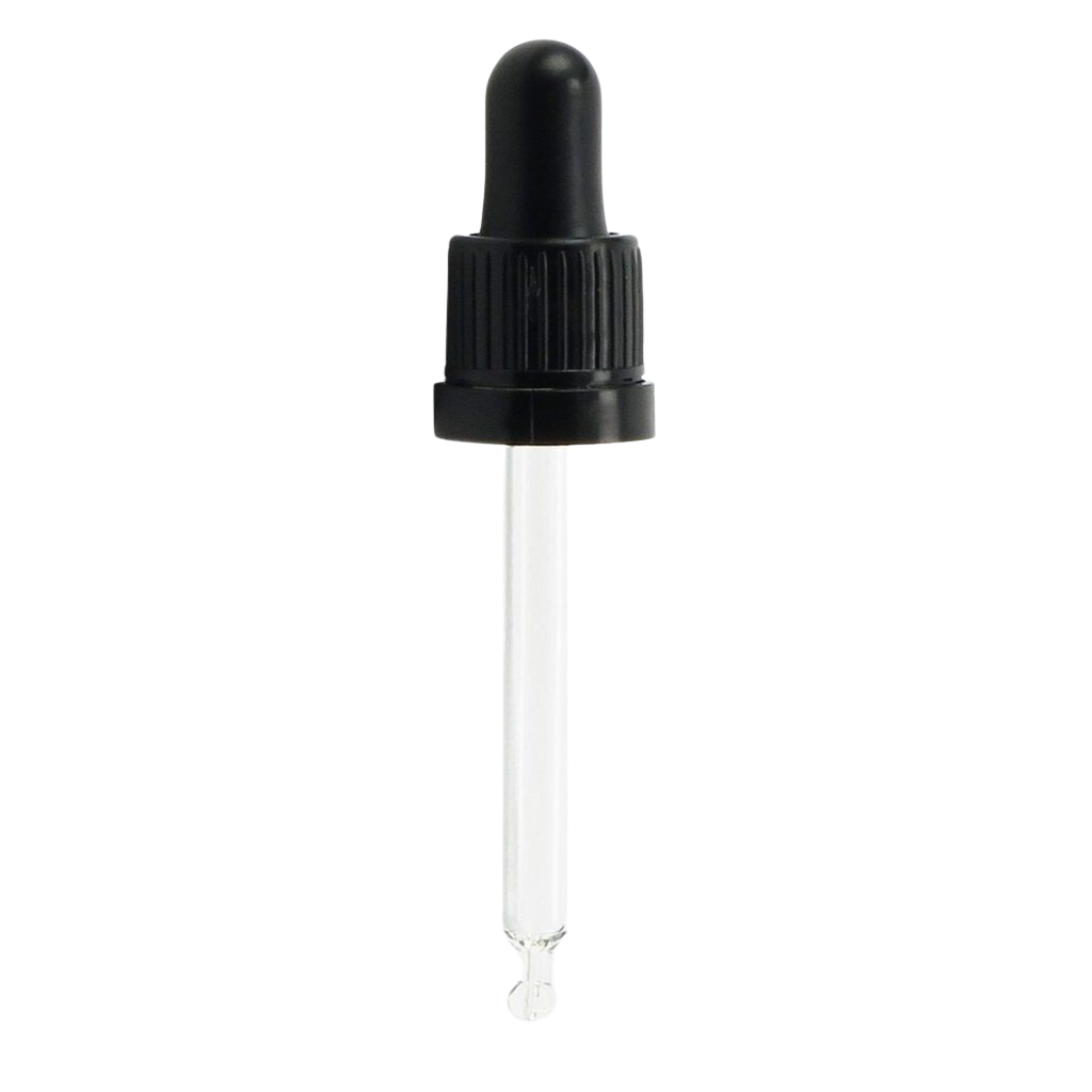 Pipet Dop (DIN18) - Zwart 10 ml