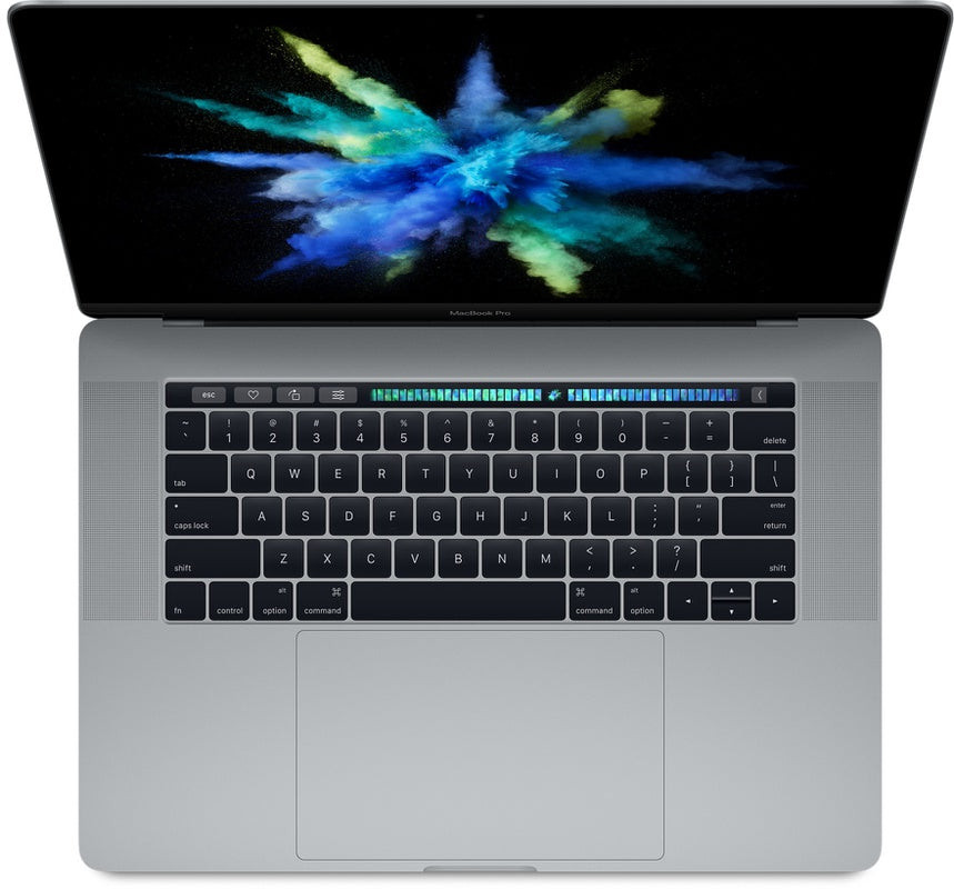 Refurbished MacBook Pro Touchbar 15 inch i7 2.7 16 GB 512 GB Licht gebruikt