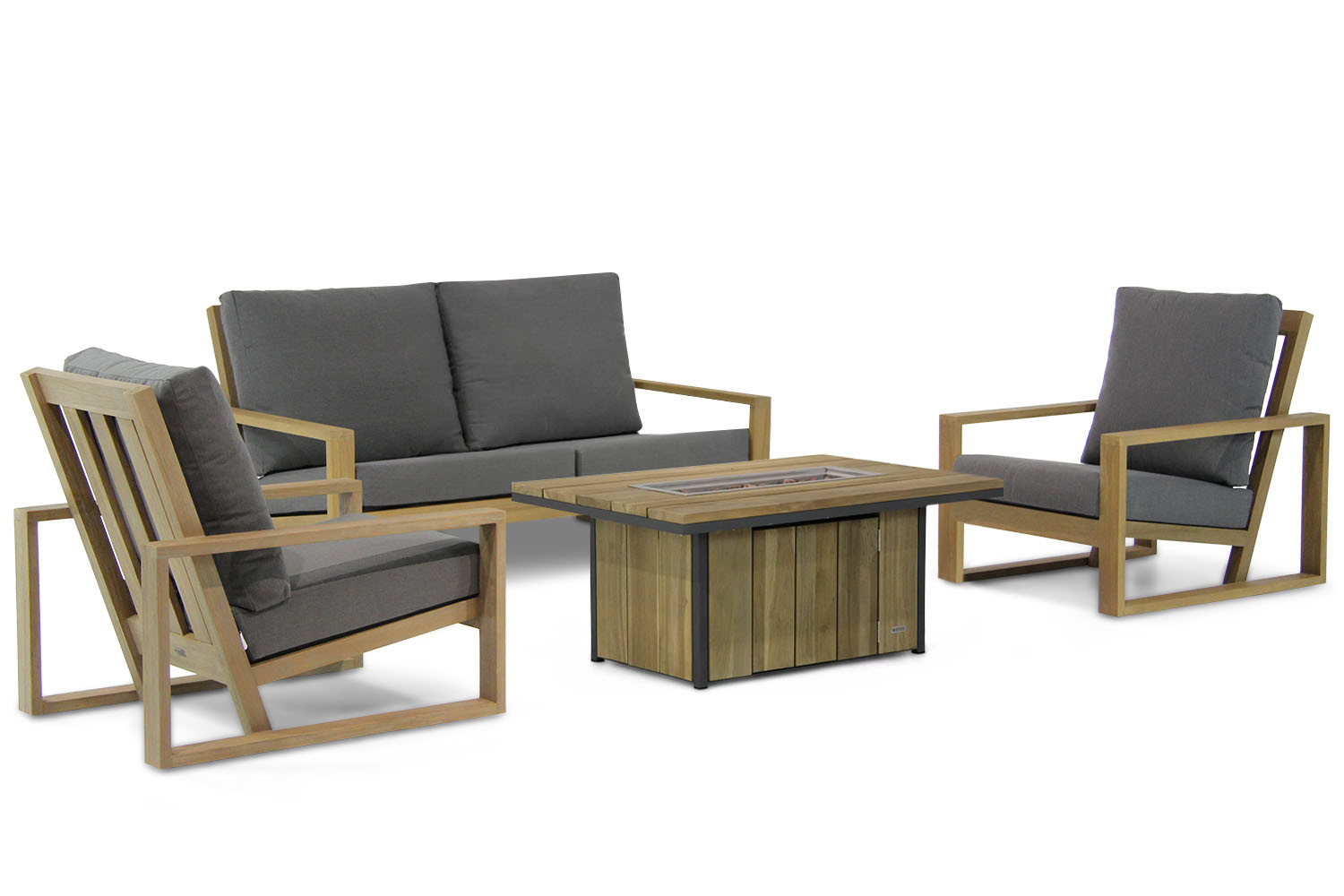 Lifestyle Pure Island/Seaside 120 cm stoel-bank loungeset 4-delig