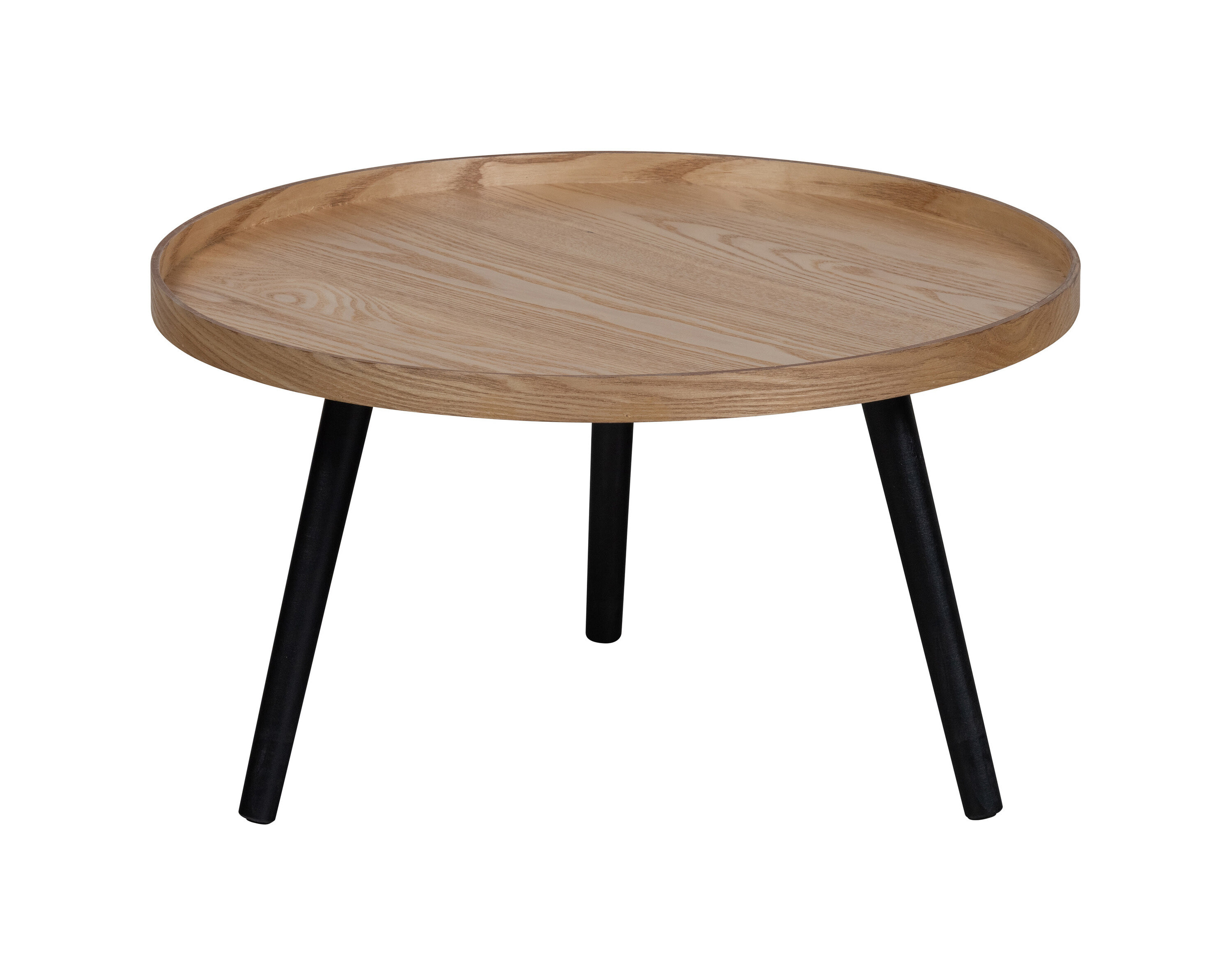 WOOOD Bijzettafel Mesa 60cm - Naturel - Rond