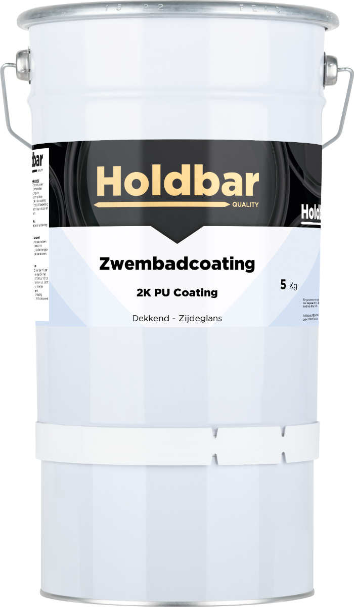 Holdbar Zwembadcoating Azuurblauw (RAL 5009) 5 kg