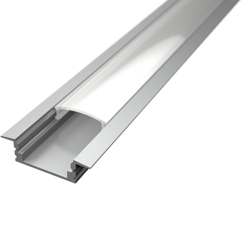 LED Strip Profiel - Velvalux Profi - Zilver Aluminium - 1 Meter - 24.7x7mm - Inbouw