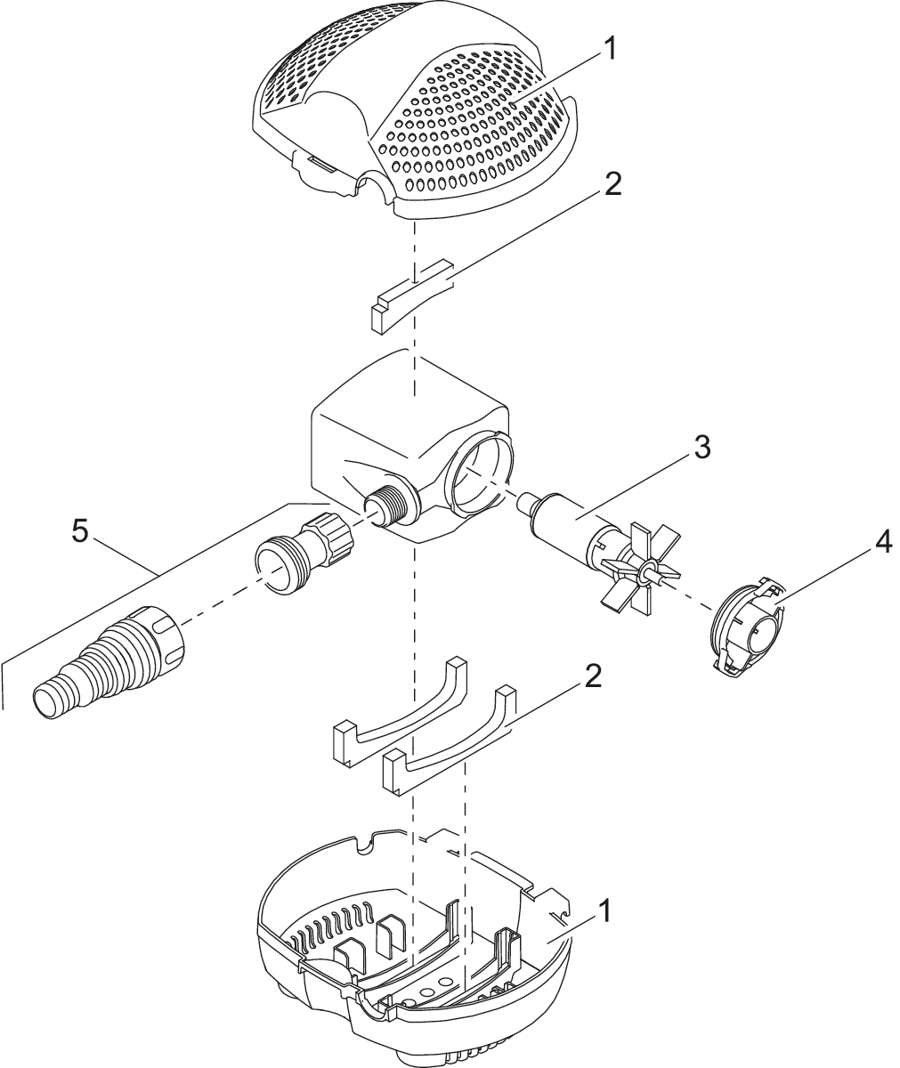 Pontec PondoMax Slangaansluiting voor Modellen 1500/2500 - Langdurige Kwaliteit, Eenvoudige Montage