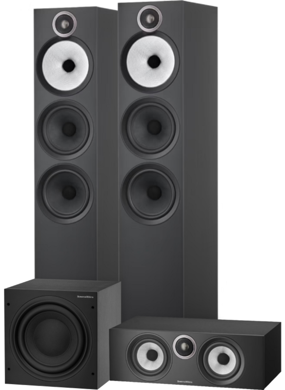 Bowers & Wilkins HTM6 S3 + 603 S3 (per paar) + ASW610 Zwart