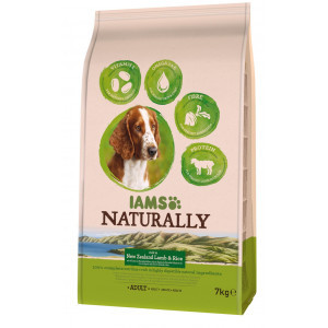 Iams Naturally Adult met lam & rijst hondenvoer 2 x 2,7 kg