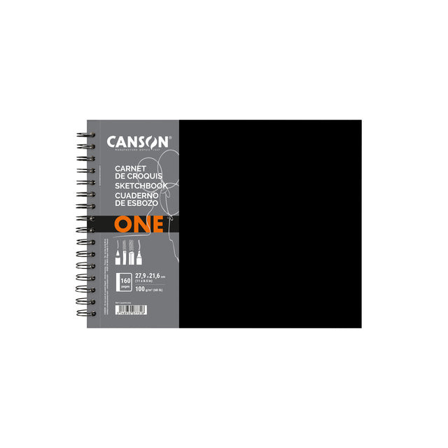 Tekenboek canson one 27.9x21.6cm spiraal