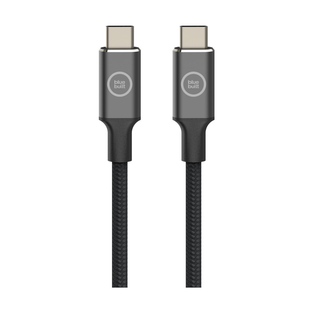 BlueBuilt Usb C naar Usb C Kabel 100W 3m Nylon Zwart