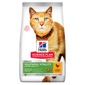 Hill&apos;s Mature Adult Senior Vitality met kip & rijst kattenvoer 2 x 1,5 kg