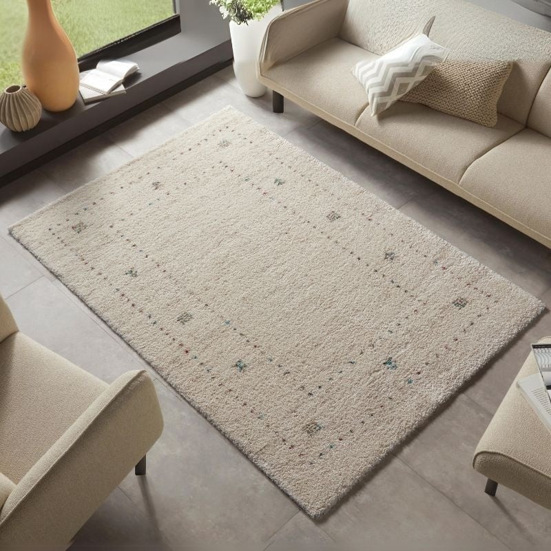 Vloerkleed Teo Creme - Mint Rugs Nomadic - 80x150 cm - Rechthoek - Dekbed-Discounter.nl