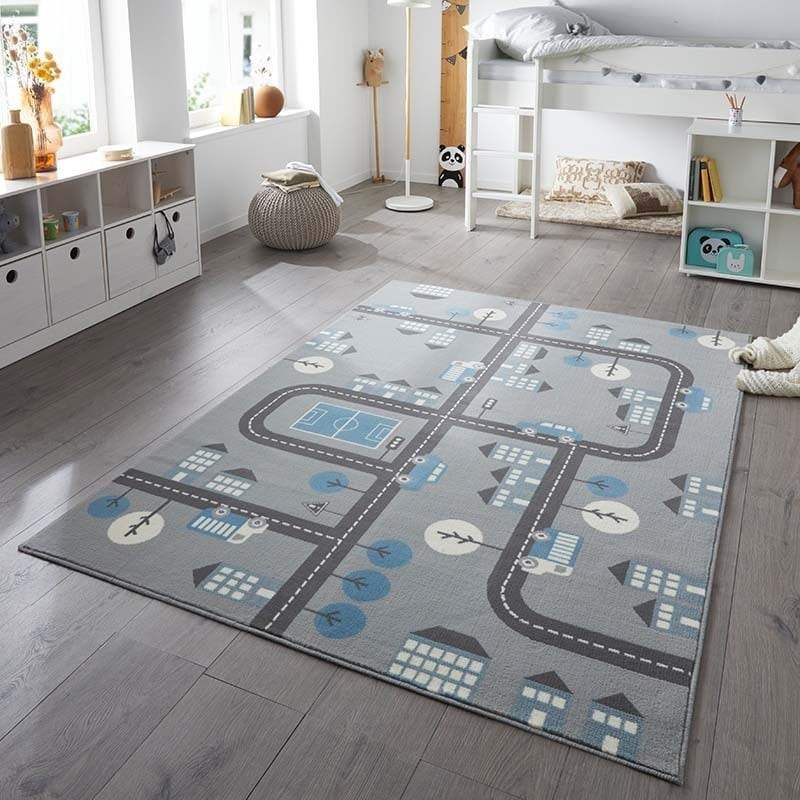 Vloerkleed Kids Town Multicolor - Hanse Home Adventures - 160x220 cm - Rechthoek - Dekbed-Discounter.nl