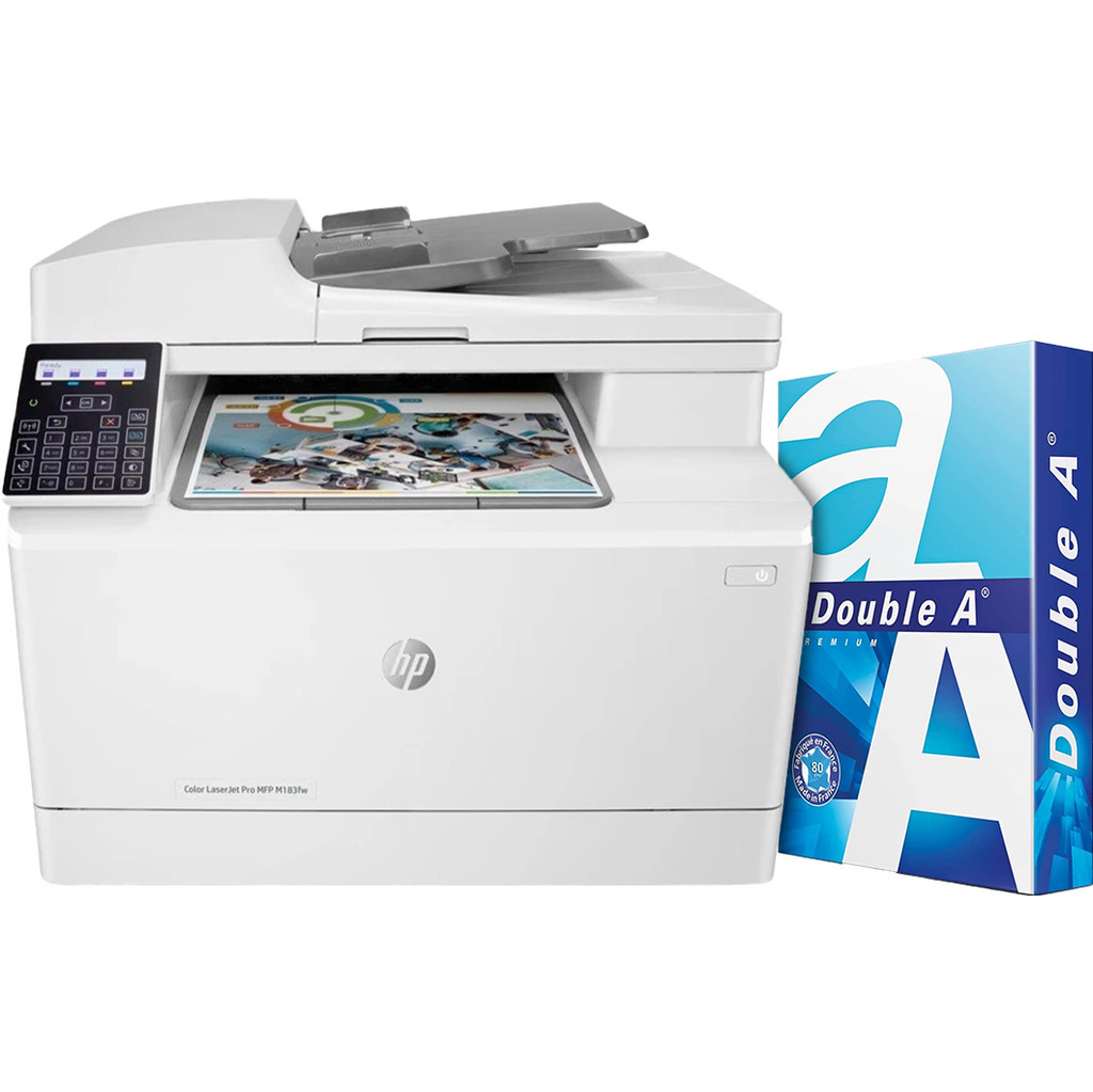 HP Color Laserjet Pro M183fw MFP + 500 Vellen A4 Papier