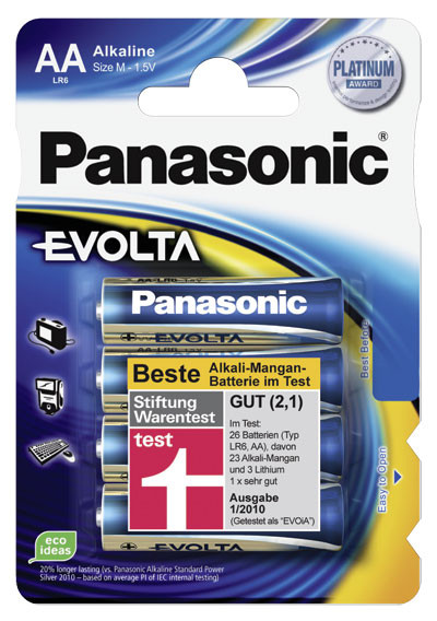 Panasonic Evolta Alkaline AA 4x