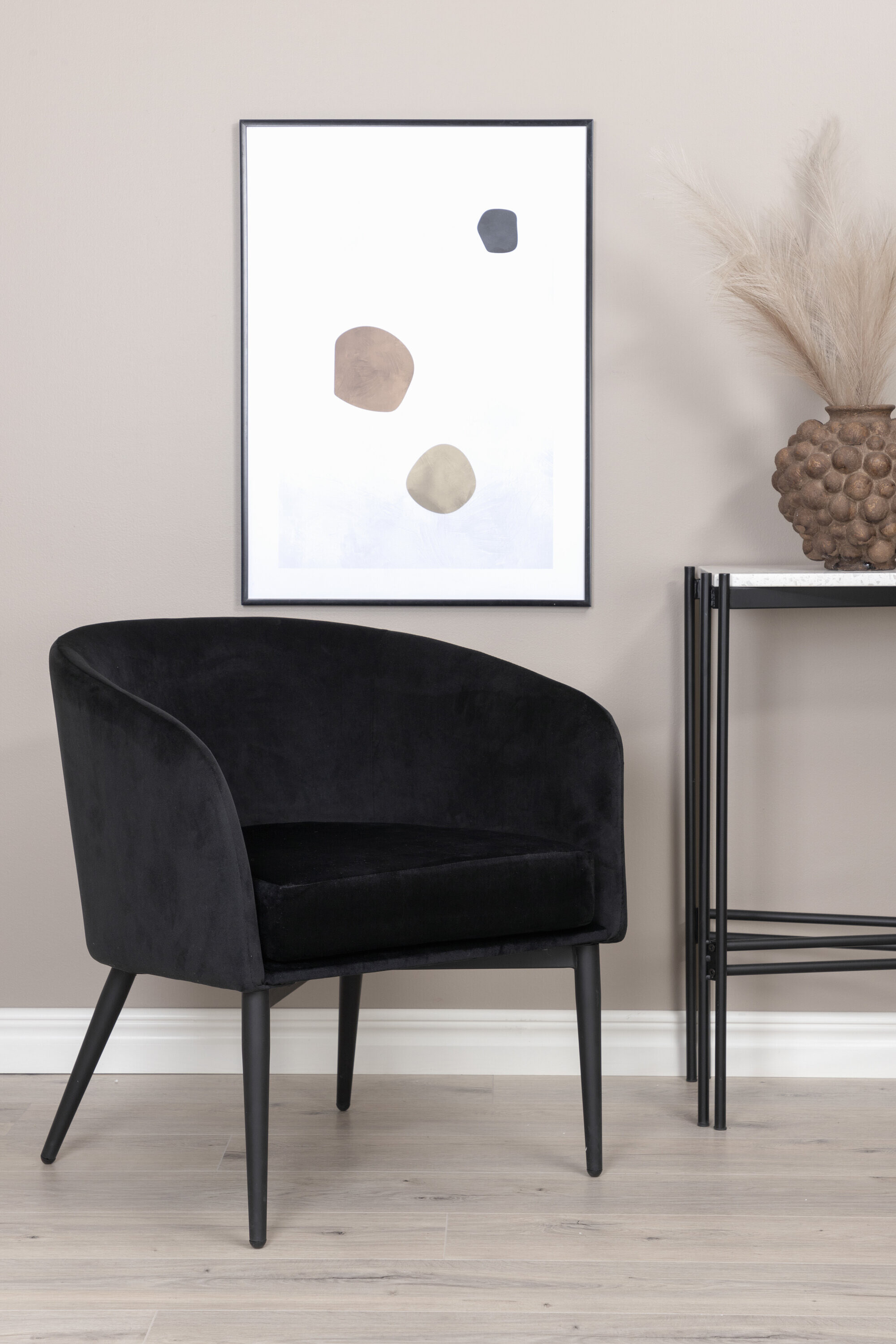 Nohr Fauteuil Jennilee Velvet - Zwart