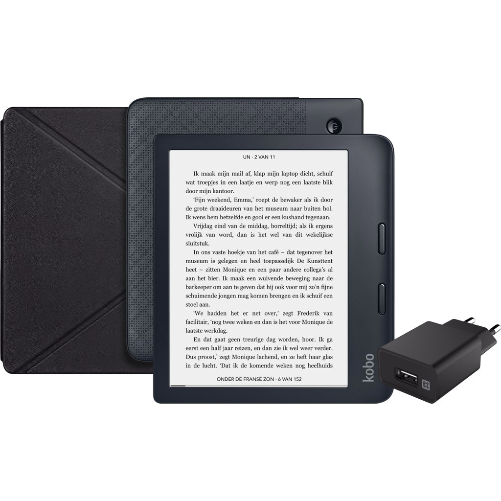 Kobo Libra 2 Zwart + Accessoirepakket