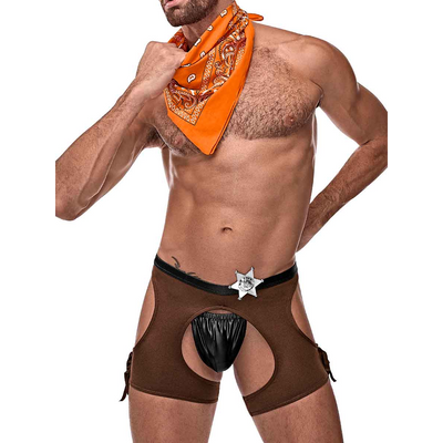 Male Power Stubborn Cowboy Costume - S/M