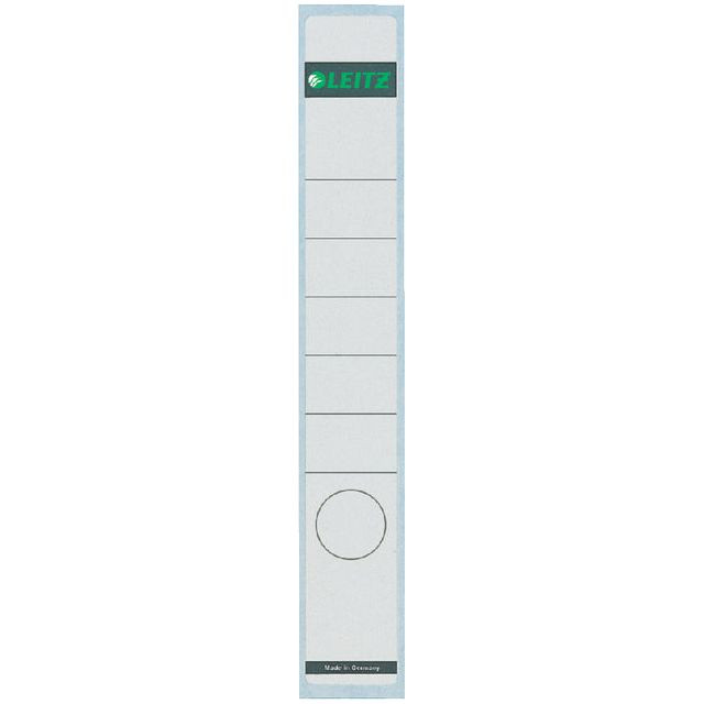 Rugetiket Leitz smal/lang 39x285mm zelfklevend wit | 10 stuks