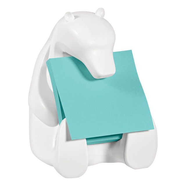 Post-it Super Sticky Z-notes dispenser, beer, voor ft 76 x 76 met 1 blok van 90 blaadjes blauw