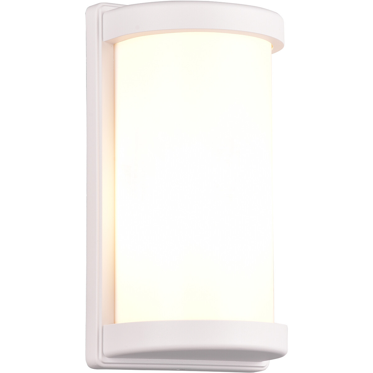 LED Tuinverlichting - Wandlamp Buitenlamp - Trion Hanem - E27 Fitting - Rond - Mat Wit - Aluminium