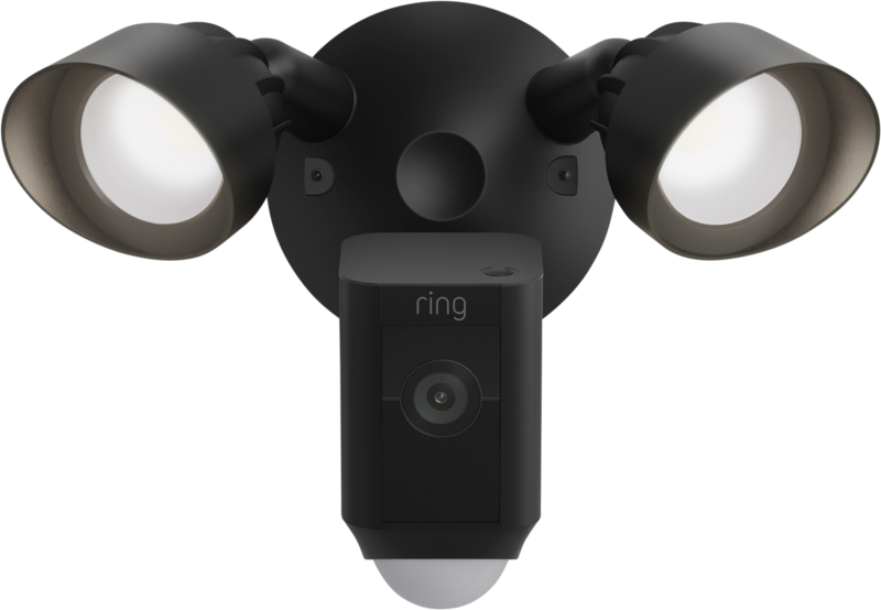 Ring Floodlight Cam Wired Plus Zwart