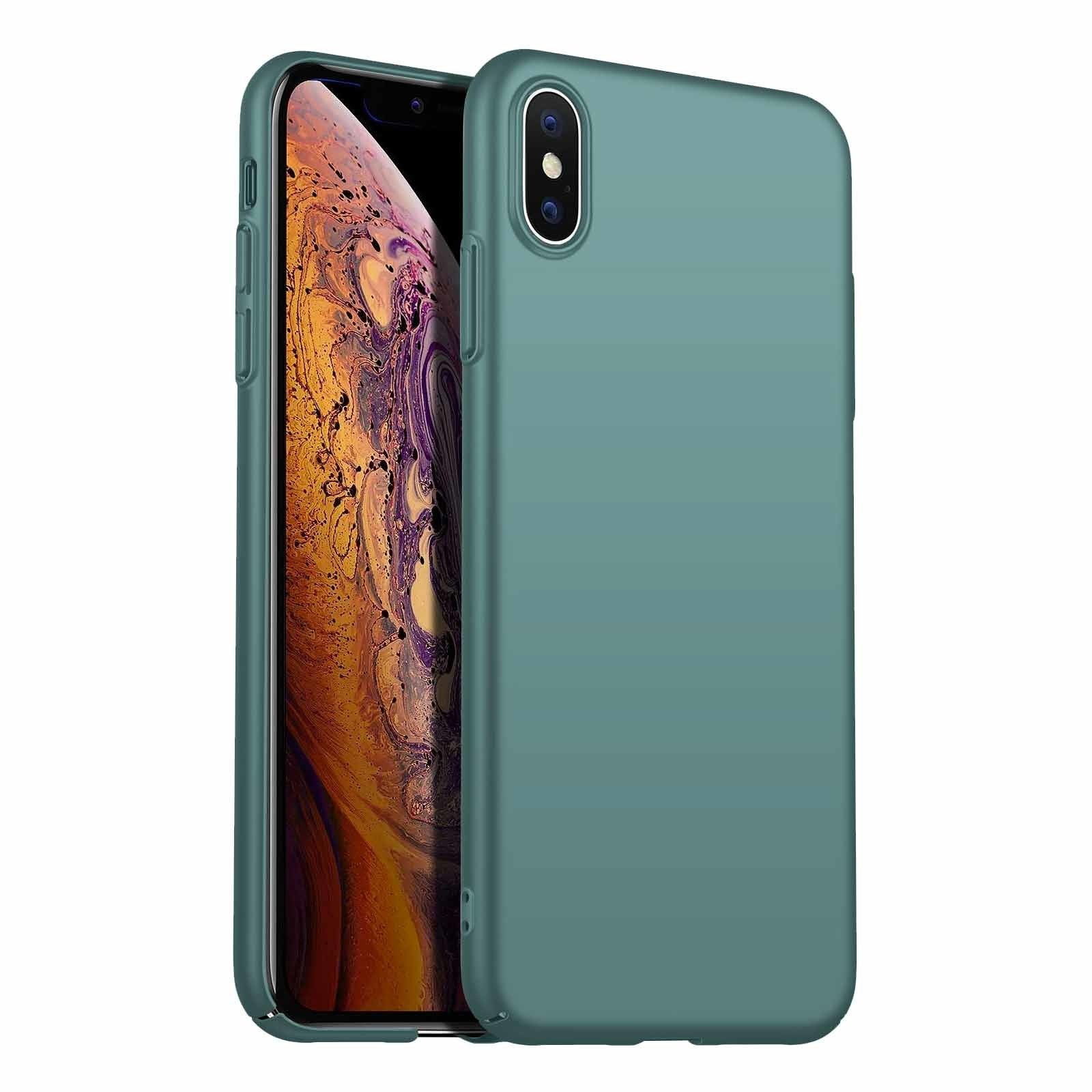 Back Case Cover iPhone X / Xs Hoesje Grey Blue