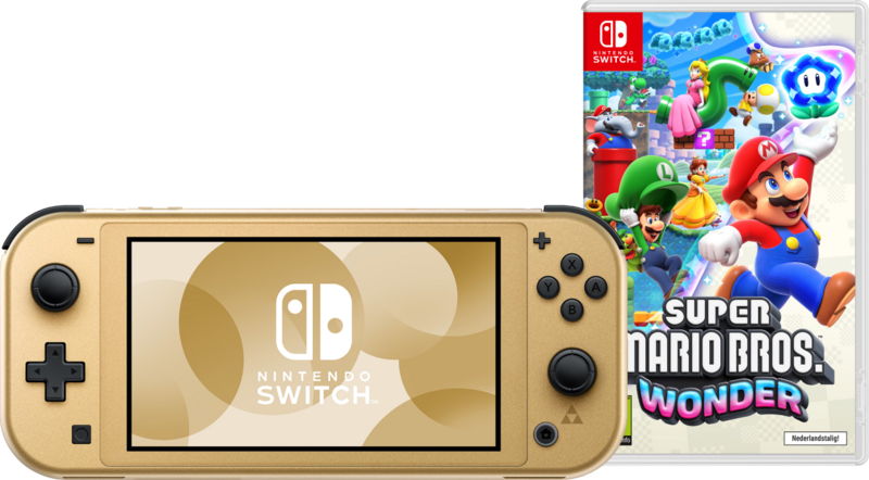 Nintendo Switch Lite Zelda Edition + Super Mario Bros. Wonder