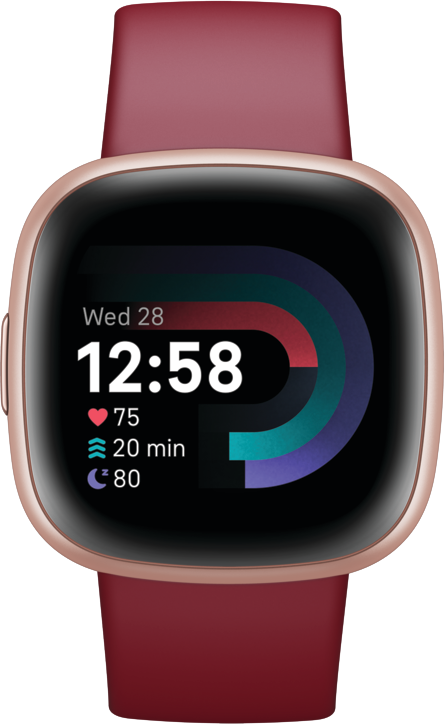 Fitbit Versa 4 Roségoud/Rood