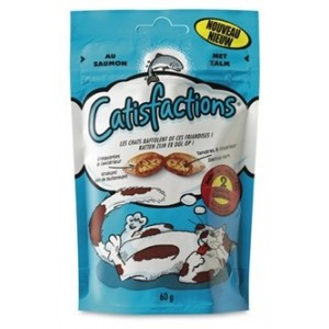 Catisfactions met zalm kattensnoep 12 x 60 g