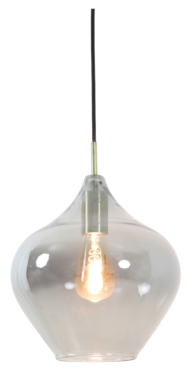 Light & Living Hanglamp 'Rakel' 27cm, antiek brons+smoke