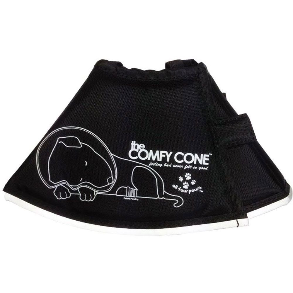 Comfy Cone Hondenkap Zwart M Long 30-38cm/30cm hoog