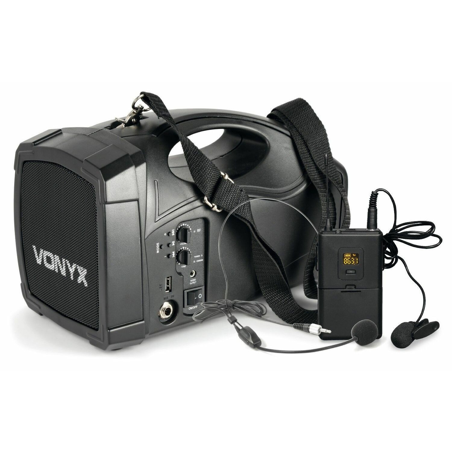 Retourdeal - Vonyx ST012 draagbaar PA systeem met draadloze headset